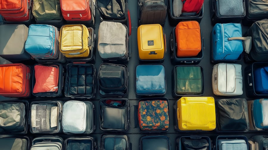 Valises ouvertes douane aéroport Thaïlande