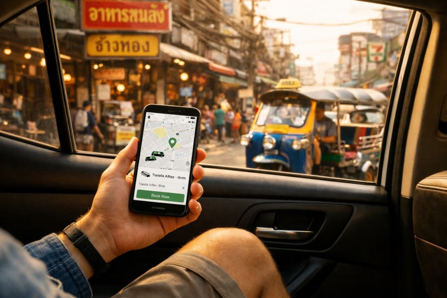 Application Grab Bolt VTC Thaïlande