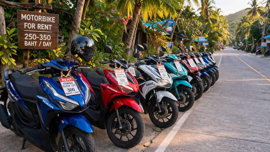Location scooter Thaïlande