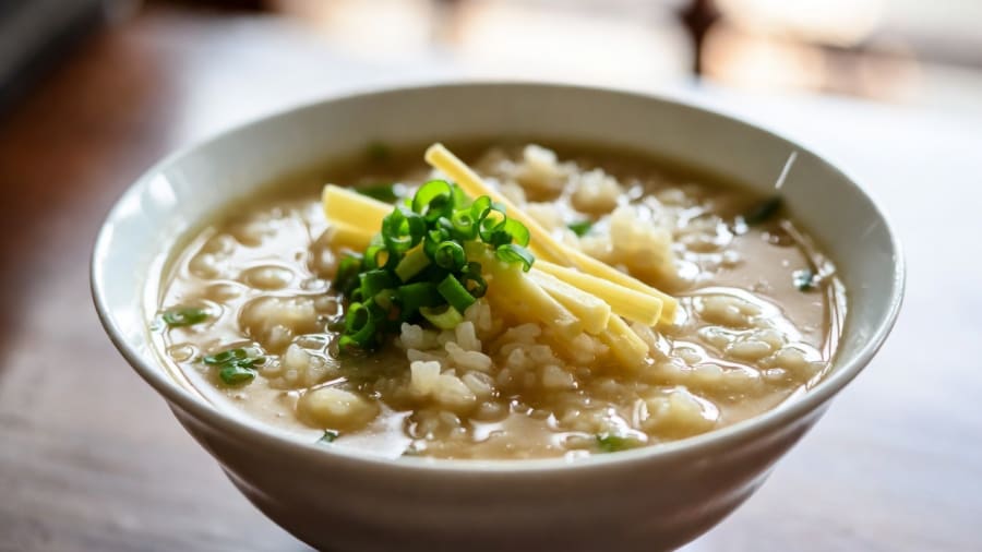 Khao Tom soupe de riz Thaïlande