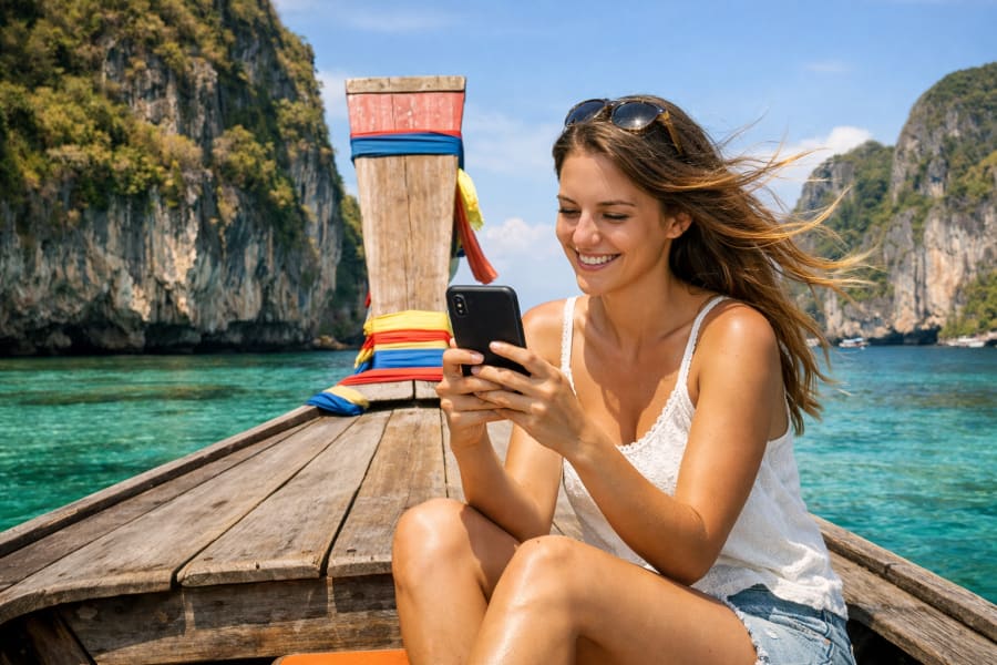 eSIM Holafly Thaïlande données illimitées
