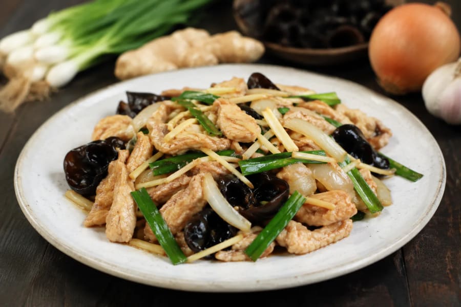 Gai Pad Khing poulet sauté gingembre Thaïlande
