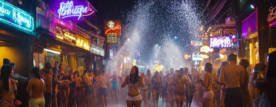 Soi 6 Pattaya Songkran bataille eau bars