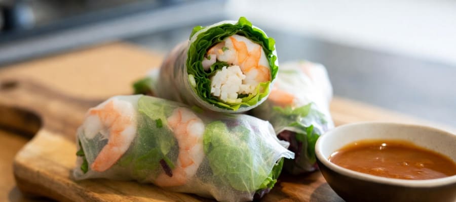 Rouleaux de printemps frais Thaïlande