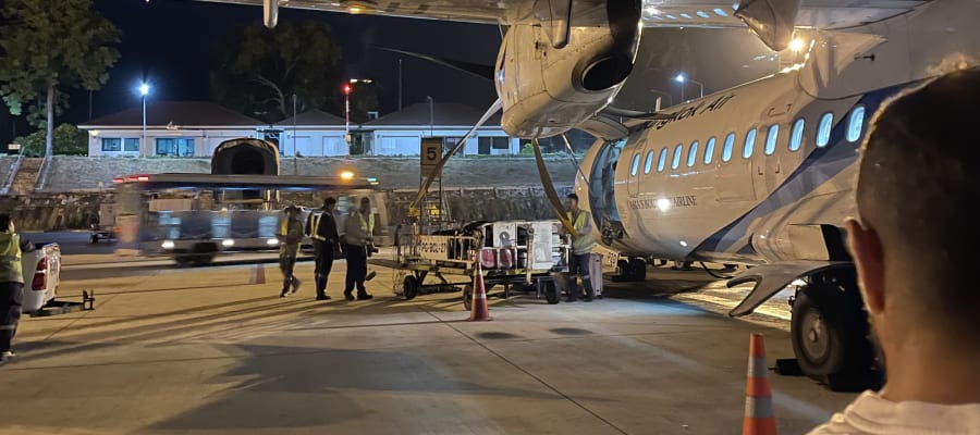 Avion atterrissant en Thaïlande