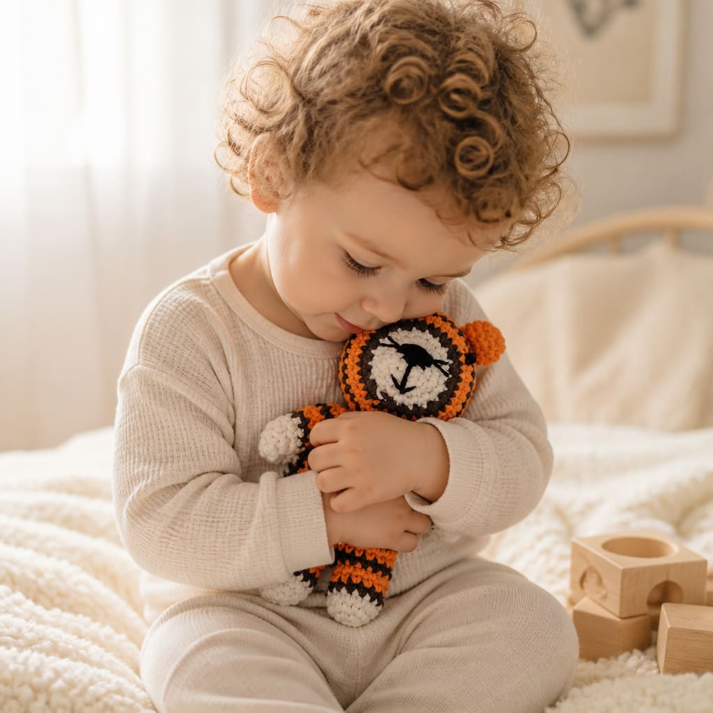 Modèle gratuit de tigre au crochet pour le Nouvel An pour enfants