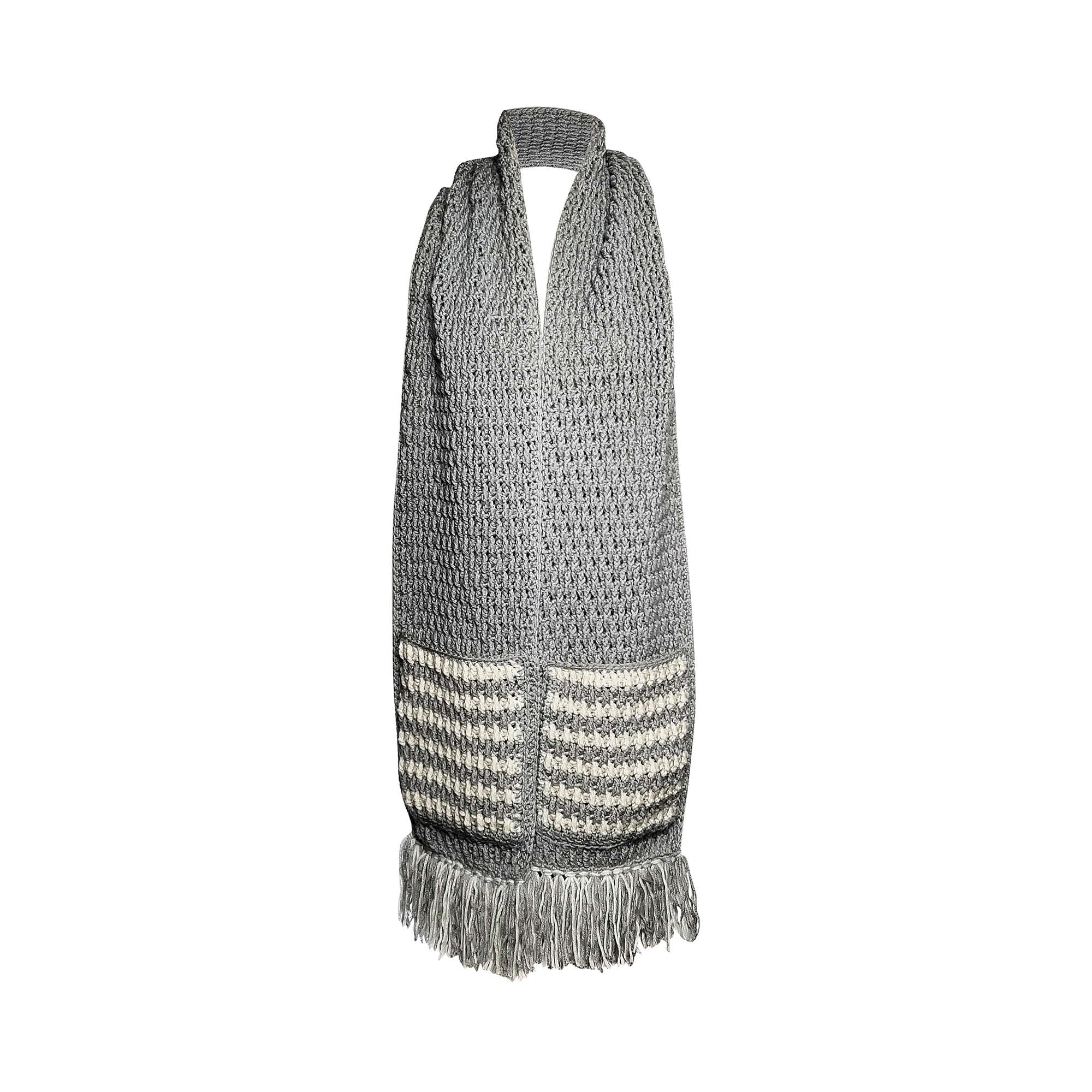 Modèle gratuit d'écharpe facile au crochet pour débutants