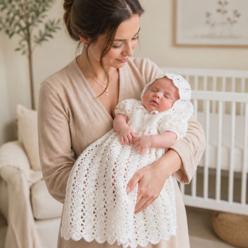 Modèle gratuit d'ensemble Petit Chérubin au crochet