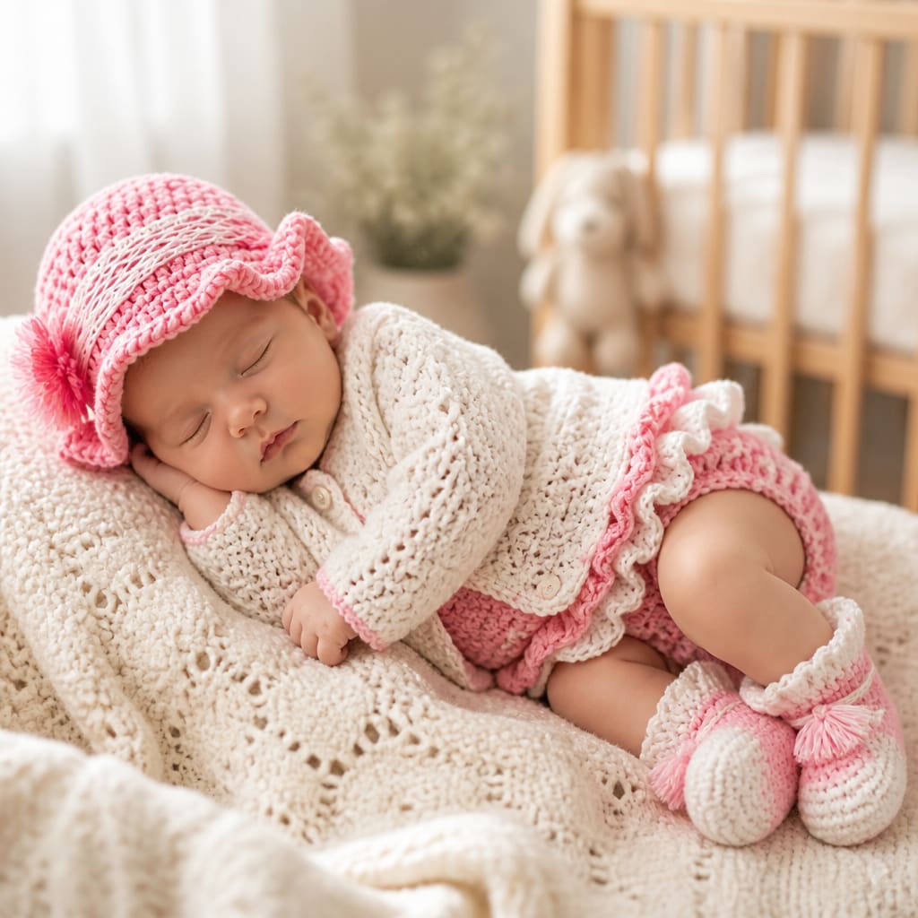 Free Crochet Baby Set Pattern
