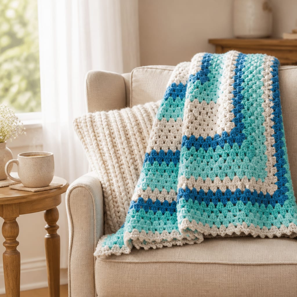 Free Granny Square Afghan Crochet Pattern