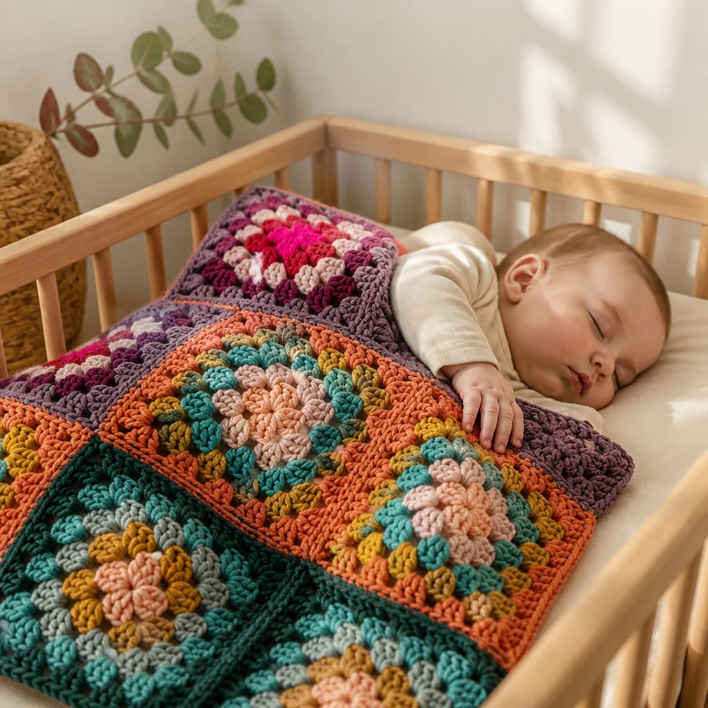 Free Super Bulky Baby Blanket Crochet Pattern
