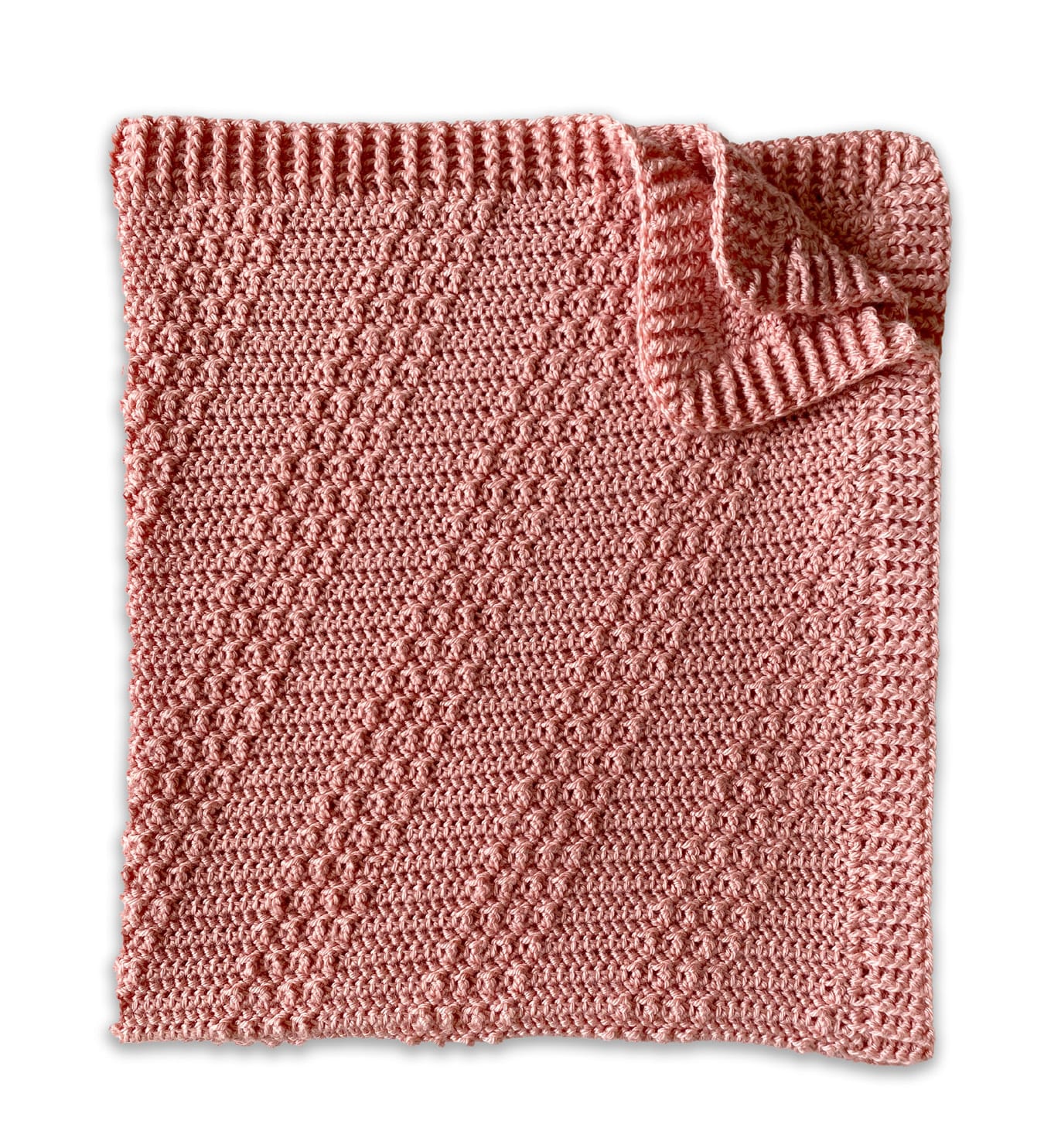 Free Easy Textured Baby Blanket Crochet Pattern