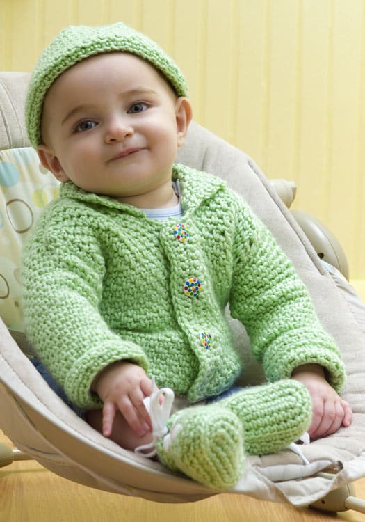 Free Easy Baby Set Crochet Pattern
