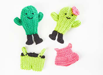 Cactus doll in a dress