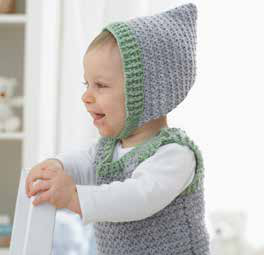 Free Crochet Elfin Hat and Vest Set Pattern