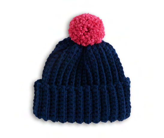 Free Pom On Top Crochet Beanie Pattern