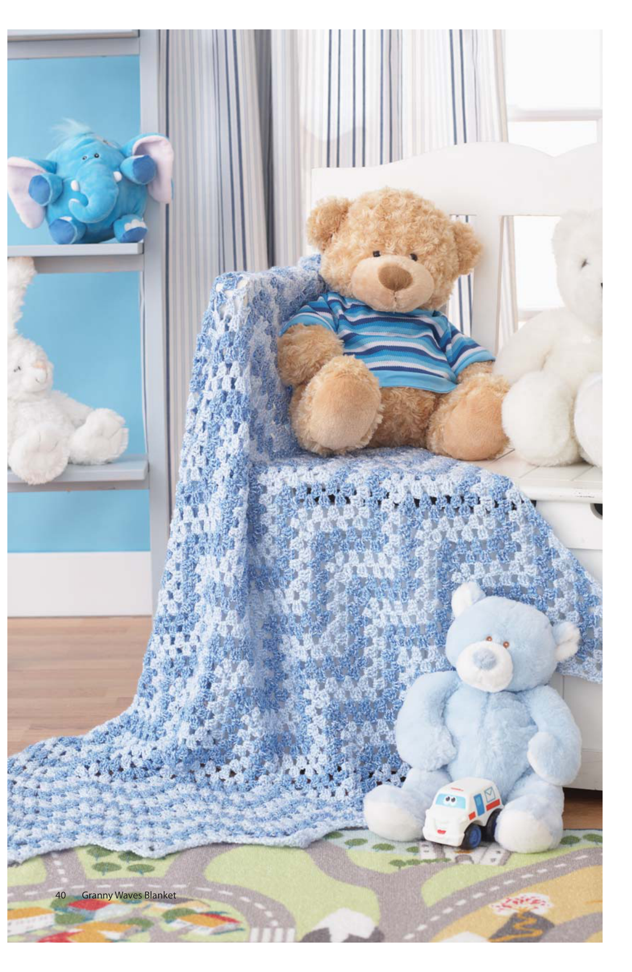 Layout schematic of the Granny Waves Blanket