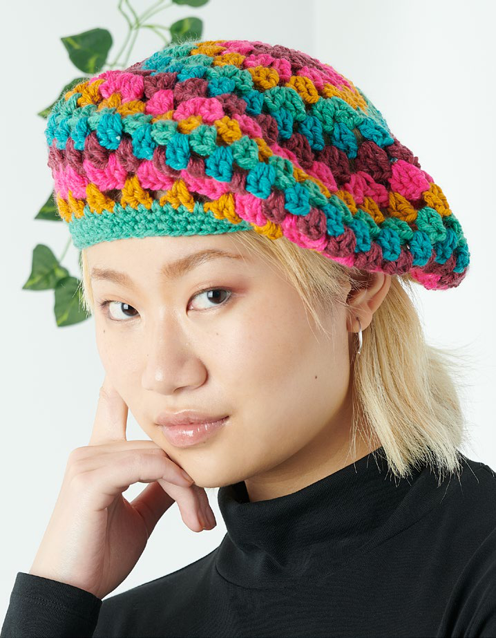 Final crochet beret