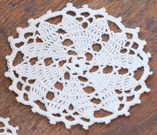 Finished Hearts Desire Doily