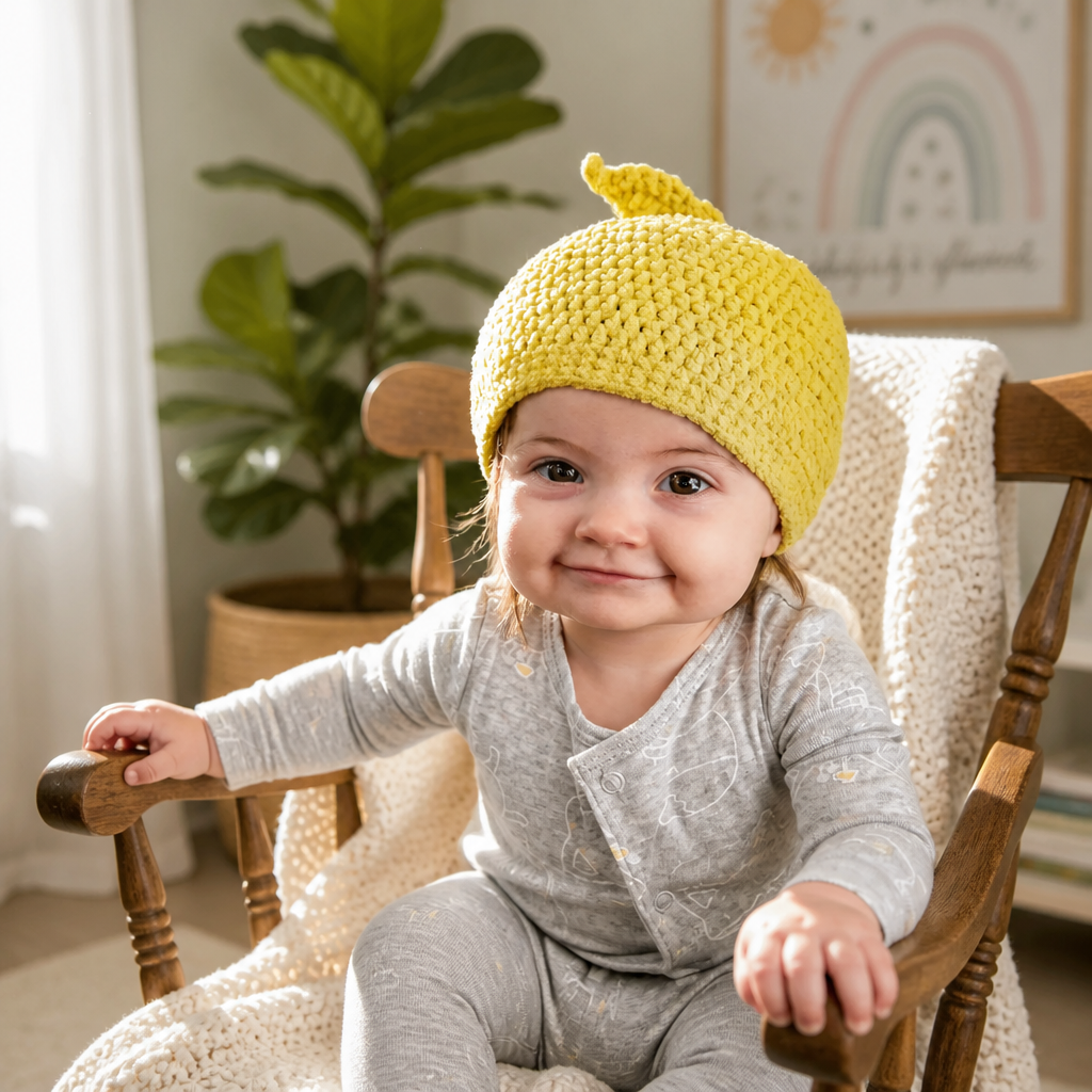 Patron gratuit de bonnet bébé au crochet pour les petits
