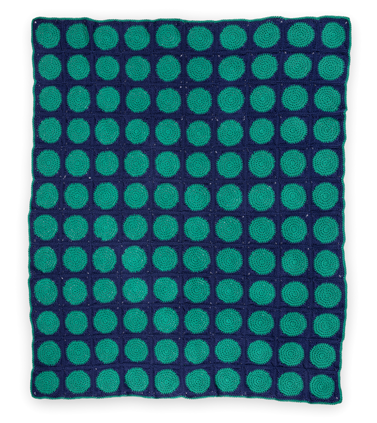 Finished crochet blanket
