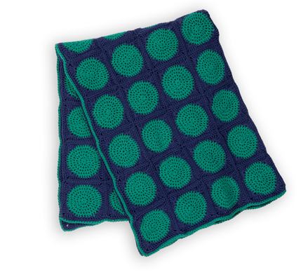 Edging technique for crochet blanket