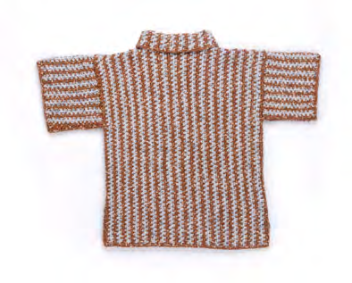 Finished crochet striped sweater