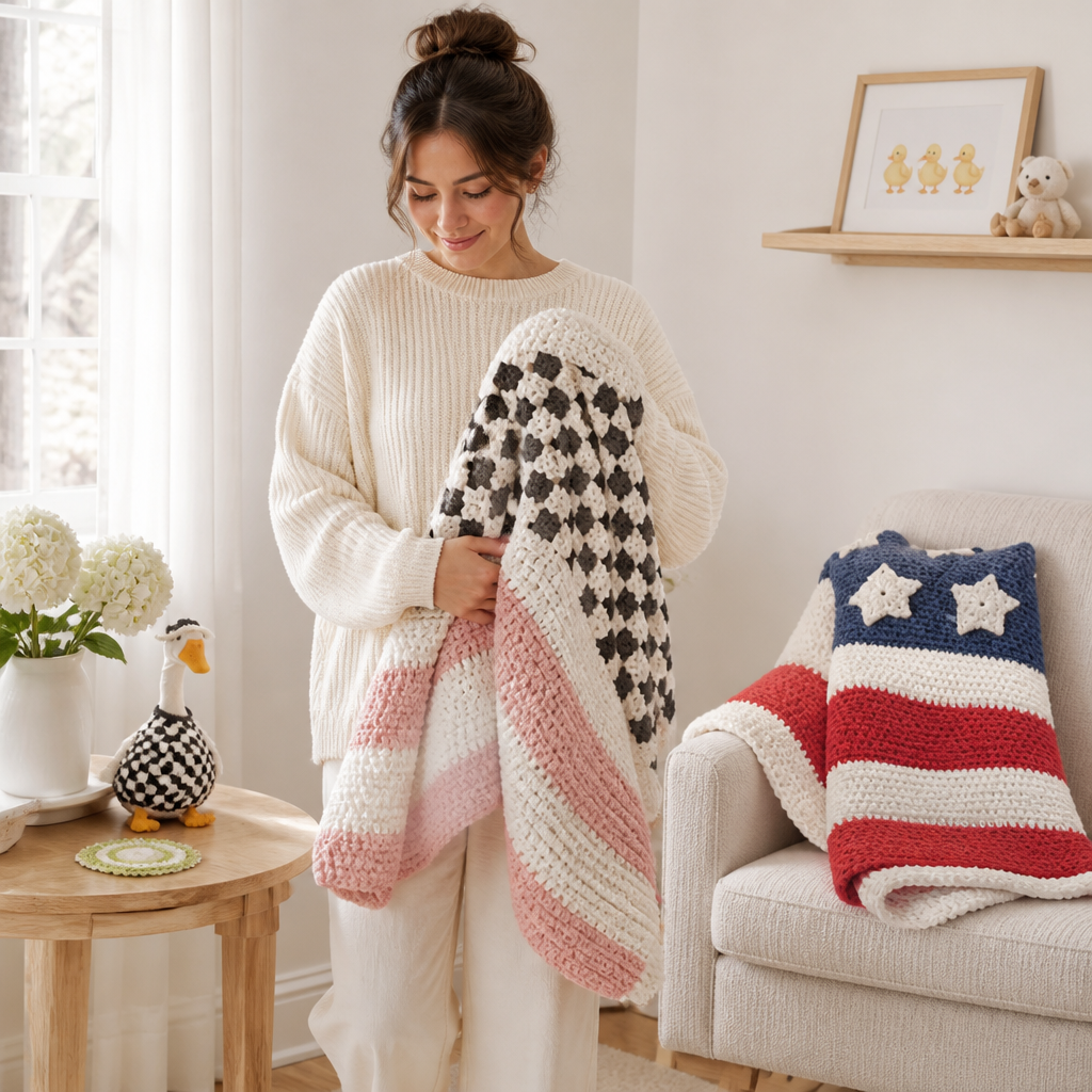 8 Modèles Gratuits de Crochet pour Décorer la Maison