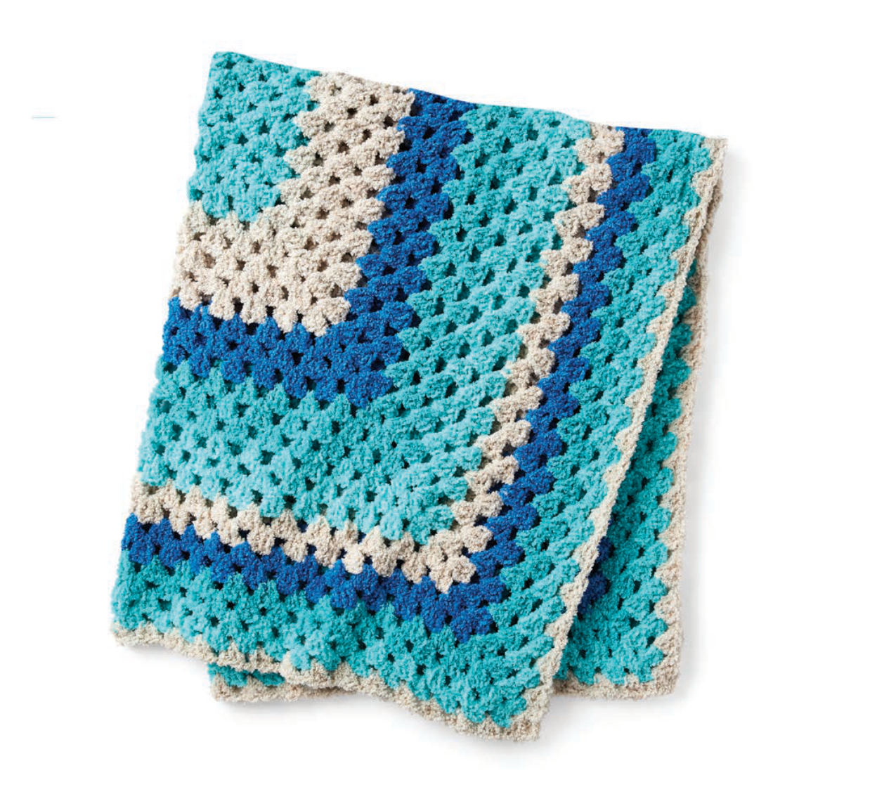 Close up of granny square