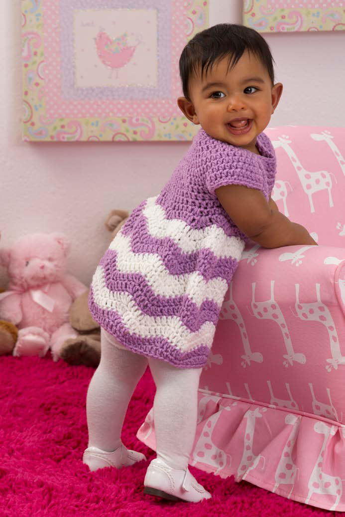 Free Chevron Baby Dress Crochet Pattern