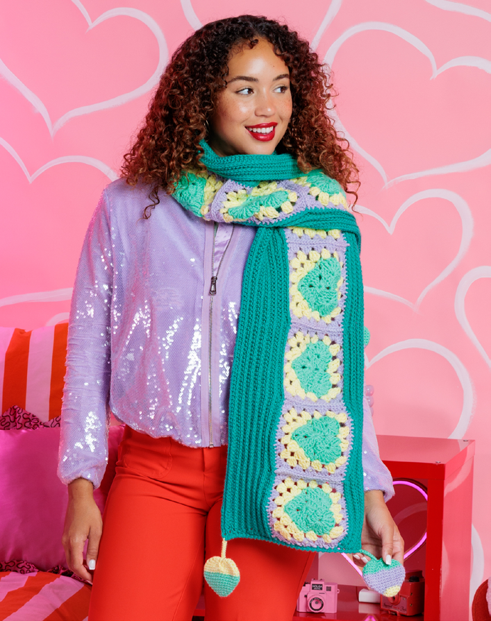 Free Crochet Heart Motif Afghan Pattern