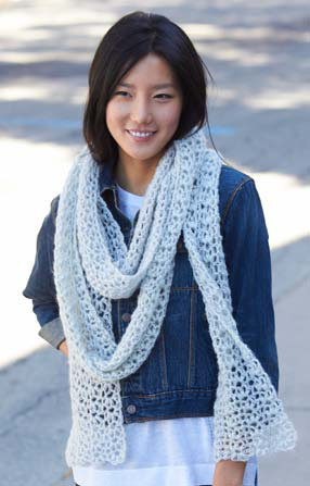 Free Snow Puff Crochet Scarf Pattern