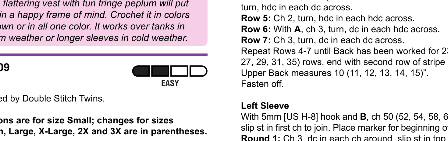 Schematic of Calypso Cardigan