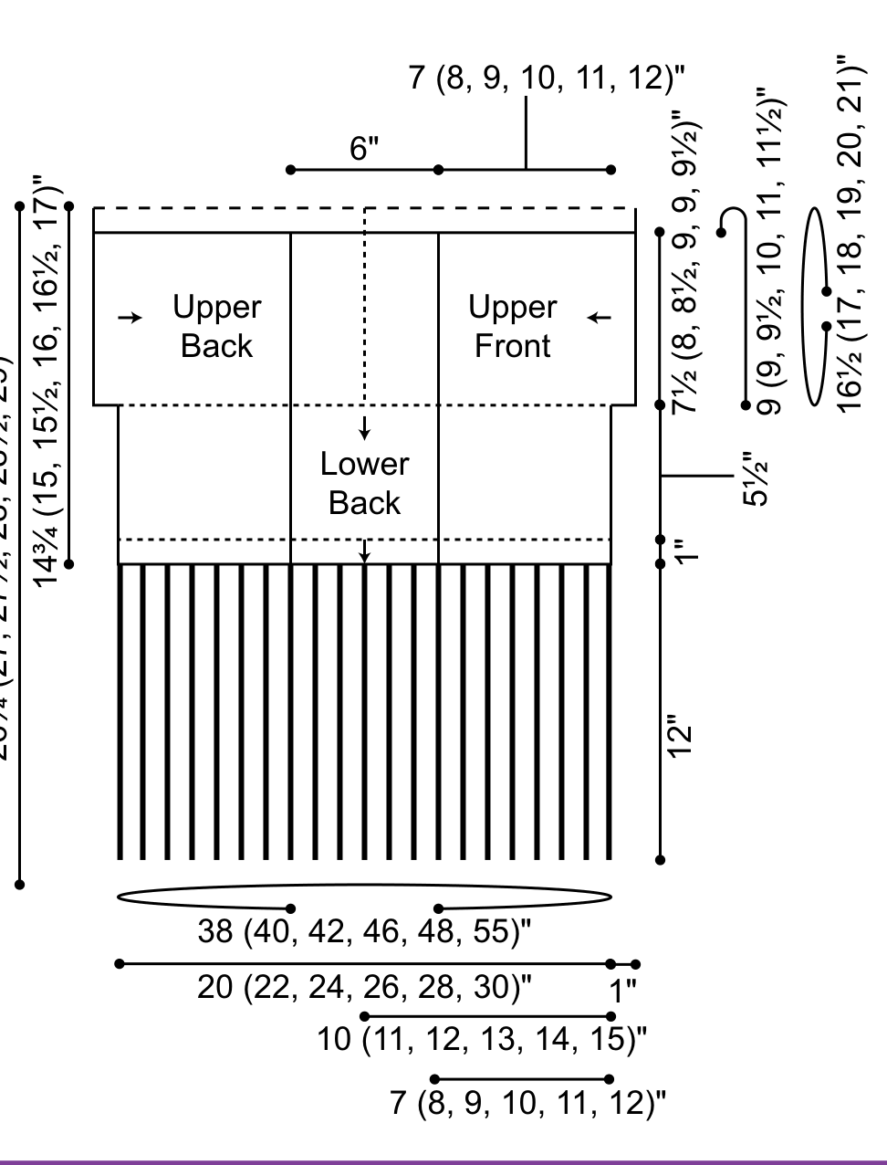 Layout schematic with measurements