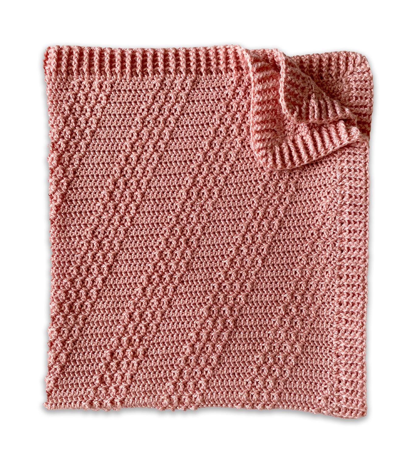 Free Easy Textured Baby Blanket Crochet Pattern