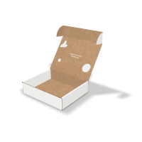 Swing-in-rollover mailer box