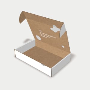 Mockup of mailer box without wings 