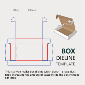 Instruction about mailer box without wings. 