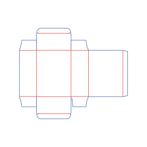 Packaging dielines, design templates of product packaging