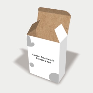 Mockup of folding carton box