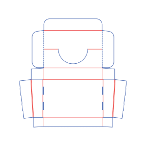 Packaging dielines, design templates of display boxes