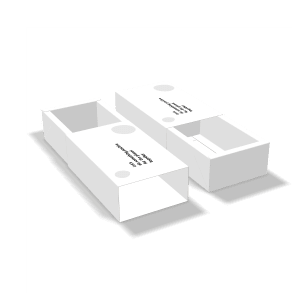 mockup of thick wall tray and sleeve box