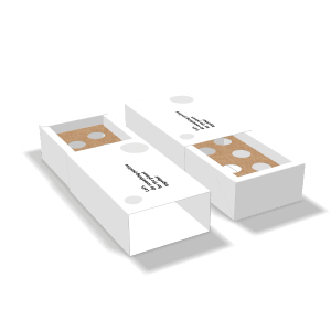 mockup of thick wall tray and sleeve box with insert