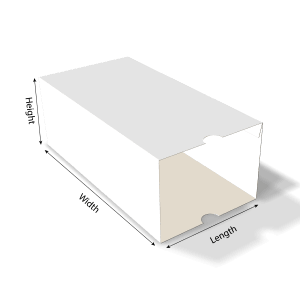 mockup of file packaging sleeve