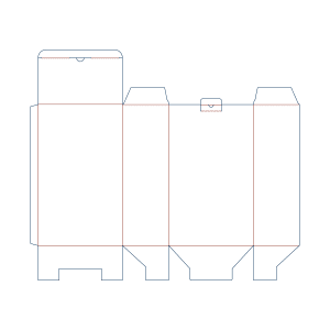  snap lock bottom folding carton with tab cloaure dieline