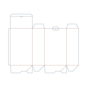  custom auto lock bottom folding carton with tab closure dieline