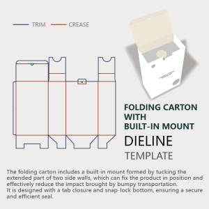  instruction for folding carton with built in mount