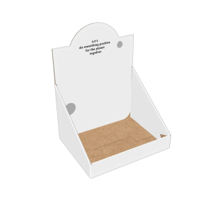  snap lock bottom beveled side wall display carton box