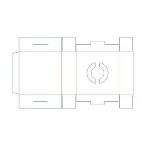  custom cake box with handle 0619 dieline
