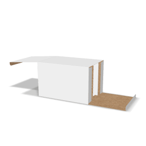  custom reverse tuck end folding box with integrated triple compartments 10039